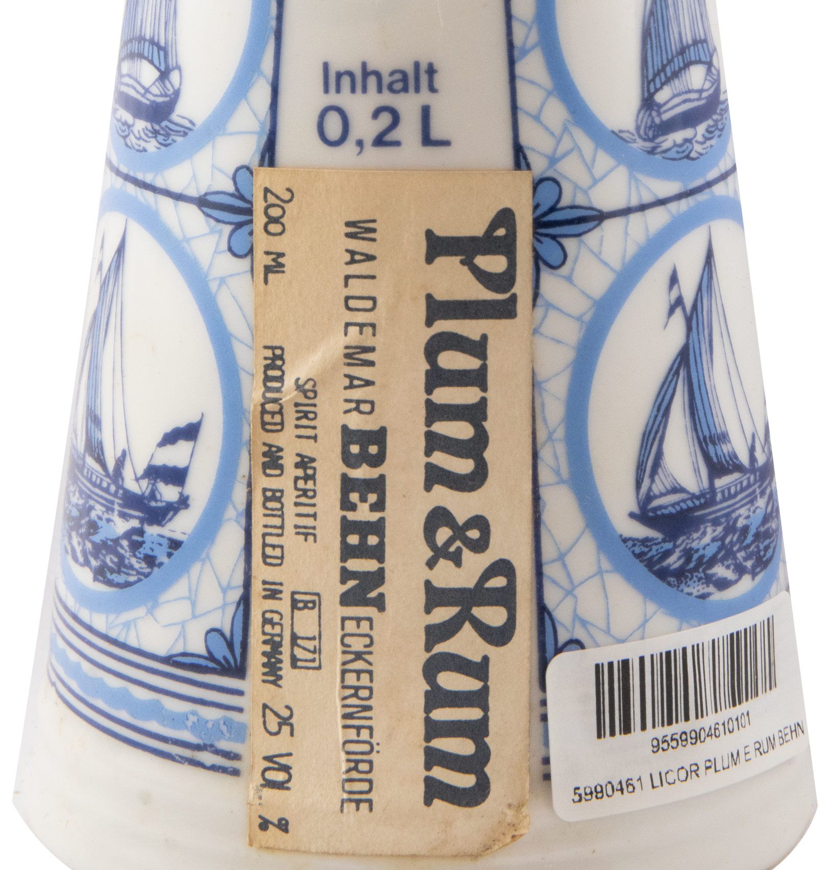 Liqueur Plum & Rum Behn (ceramic bottle) 20cl