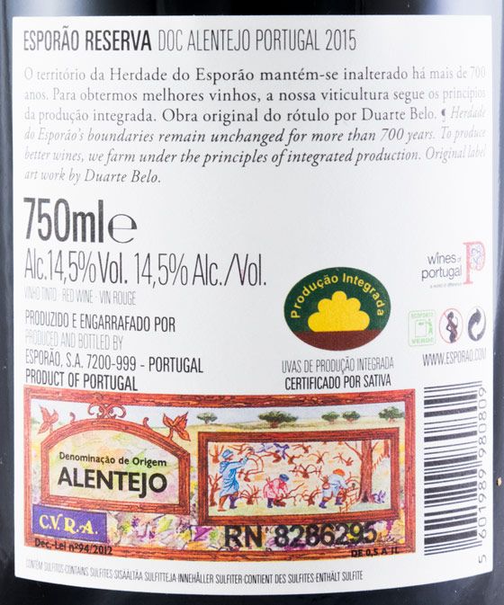 2015 Esporão Reserva red