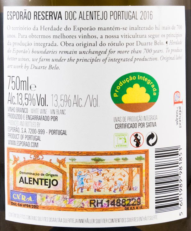 2016 Esporão Reserva branco