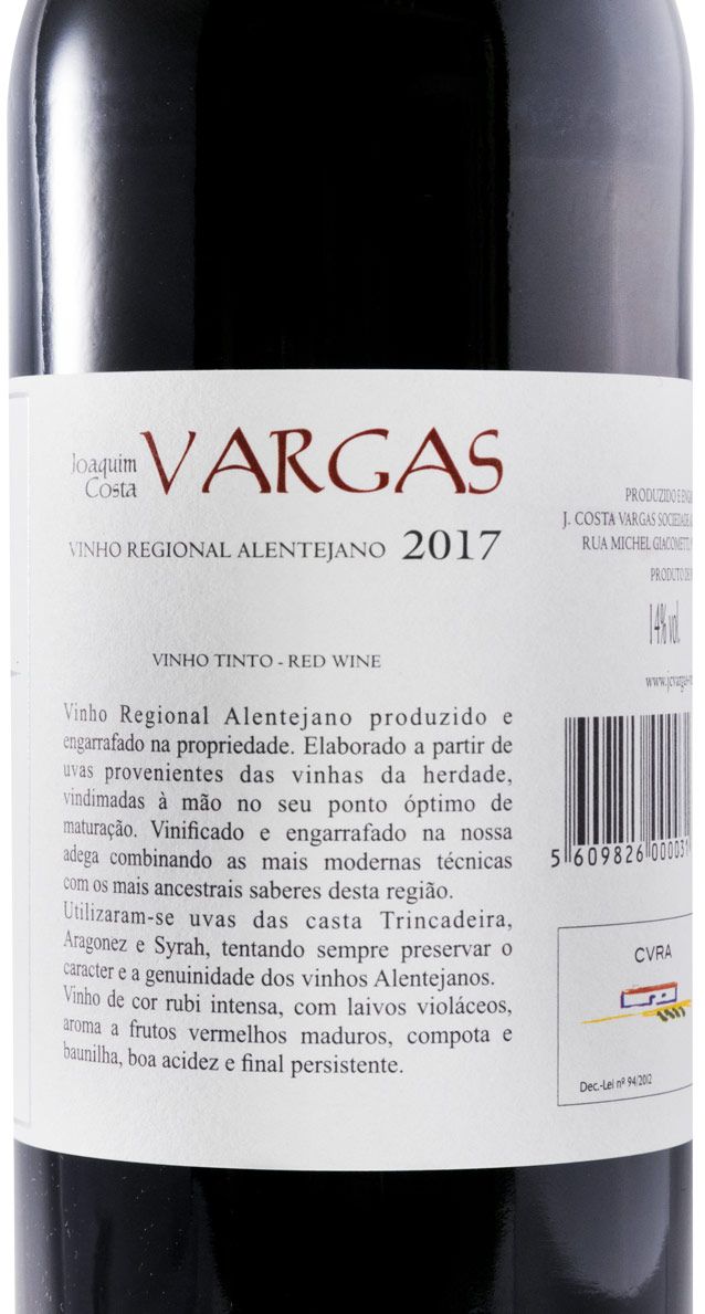 2017 Joaquim Costa Vargas tinto