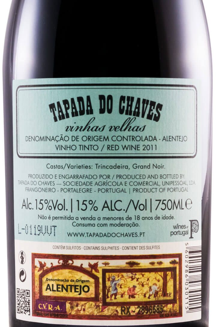 2011 Tapada do Chaves Vinhas Velhas red