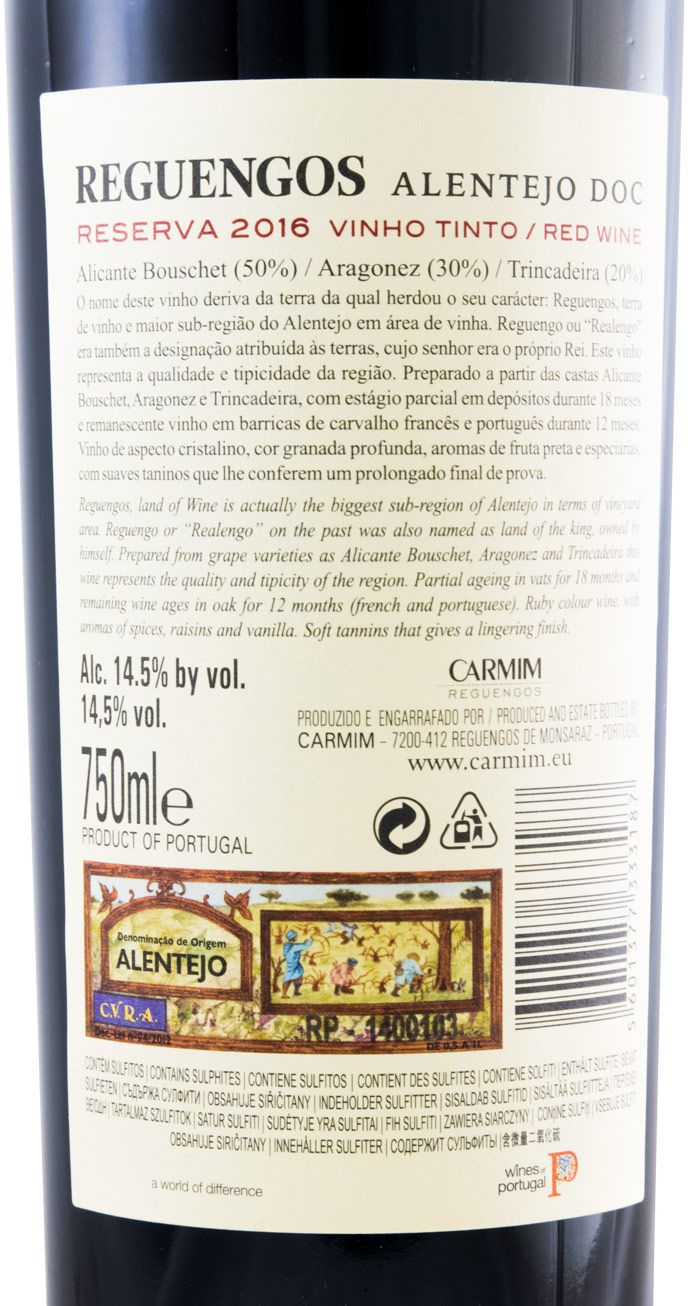 2016 Reguengos Reserva red
