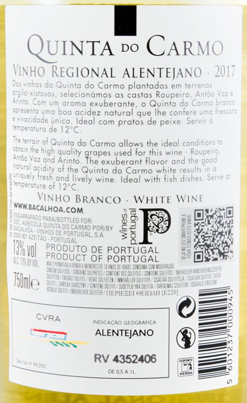 2017 Quinta do Carmo branco