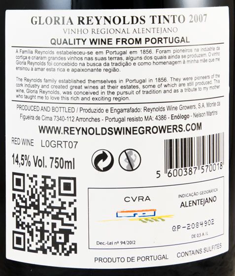 2007 Gloria Reynolds red