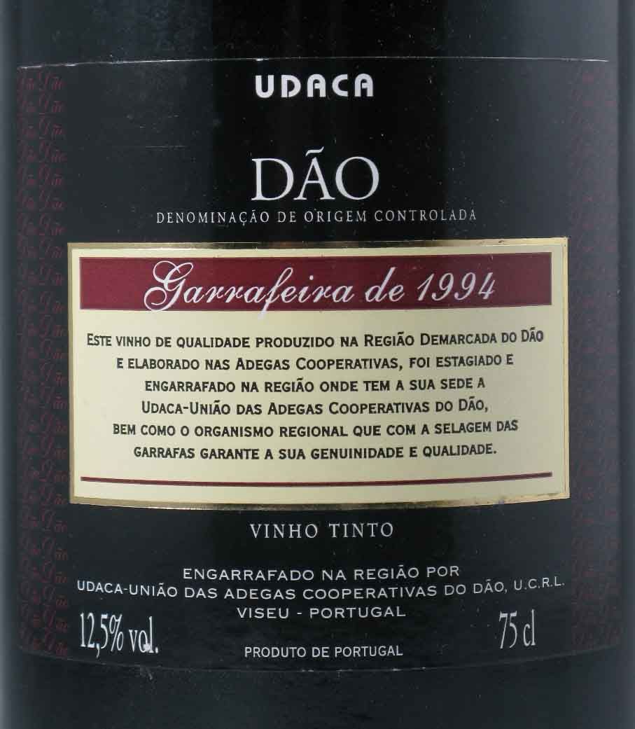1994 UDACA Dão Garrafeira red