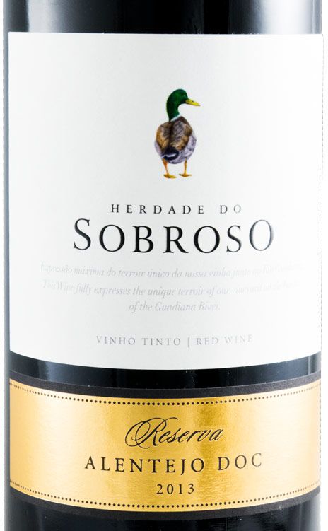 2013 Herdade do Sobroso Reserva red