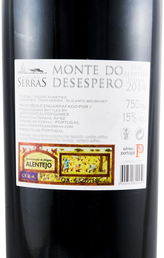 2014 Monte do Desespero Reserva red