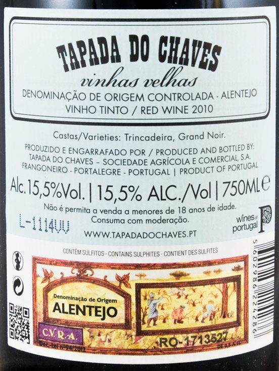 2010 Tapada do Chaves Vinhas Velhas red