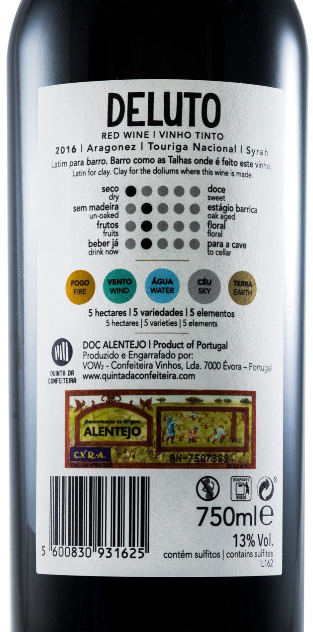 2016 Quinta da Confeiteira Deluto red