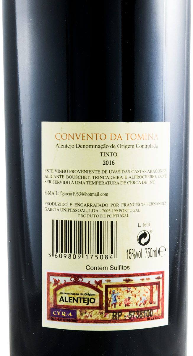 2016 Convento da Tomina tinto