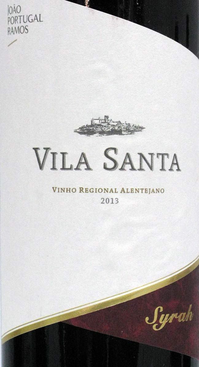 2013 João Portugal Ramos Vila Santa Syrah tinto