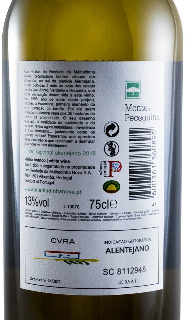 2018 Monte da Peceguina white