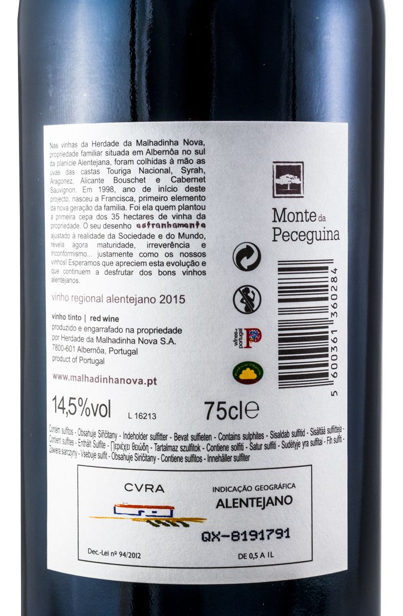 2015 Monte da Peceguina red