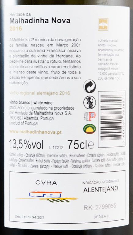 2016 Malhadinha white