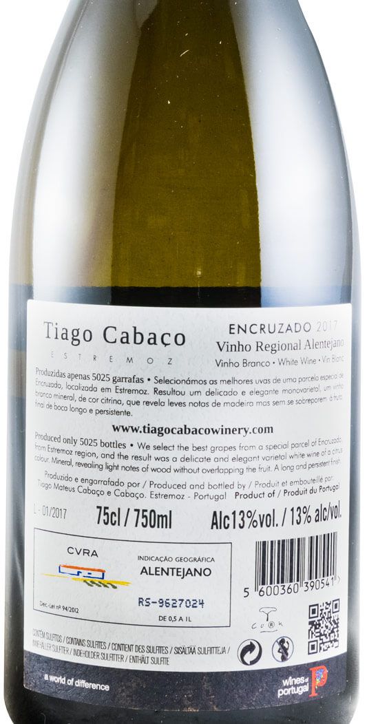 2017 Tiago Cabaço Encruzado white