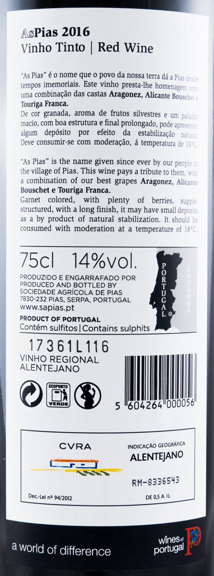 2016 Aspias tinto