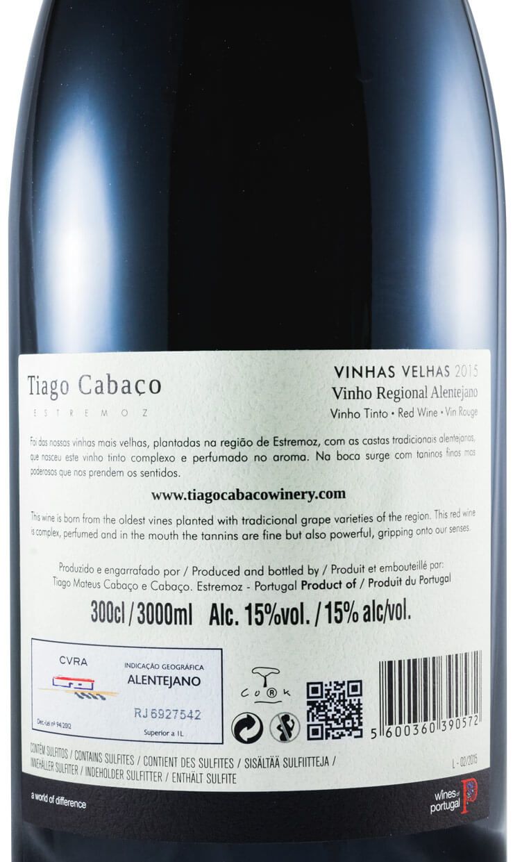 2015 Tiago Cabaço Vinhas Velhas red 3L