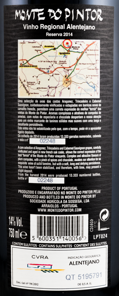 2014 Monte do Pintor Reserva tinto