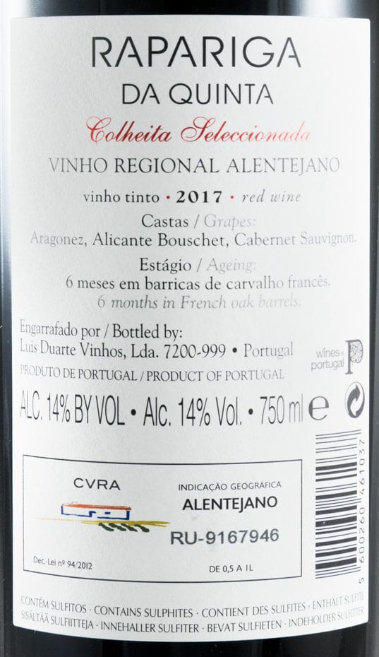 2017 Rapariga da Quinta Colheita Seleccionada tinto