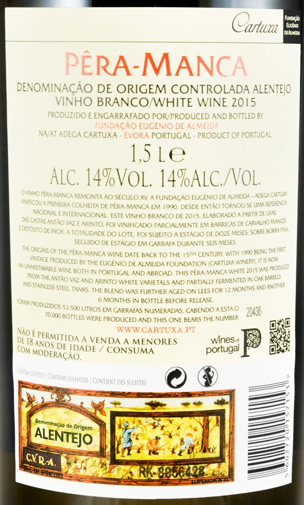 2015 Pêra-Manca white 1.5L