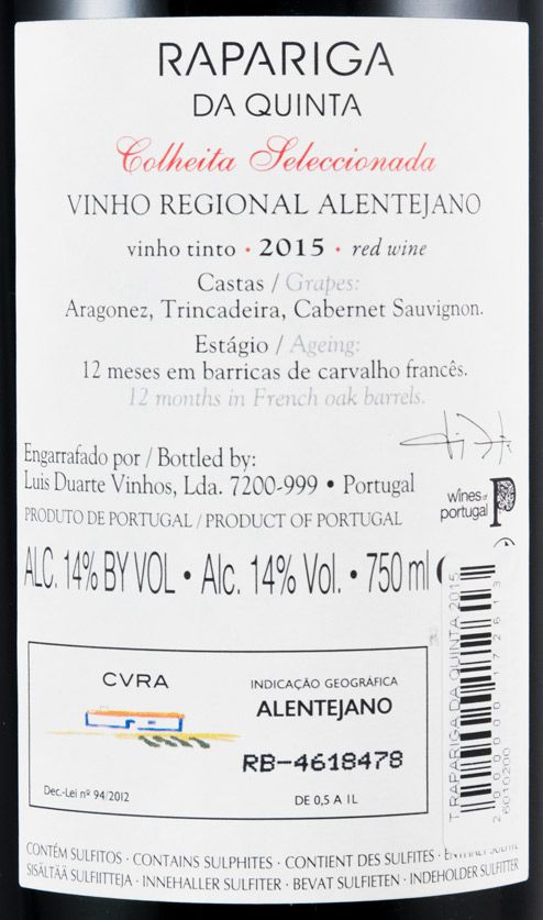 2015 Rapariga da Quinta Colheita Seleccionada tinto