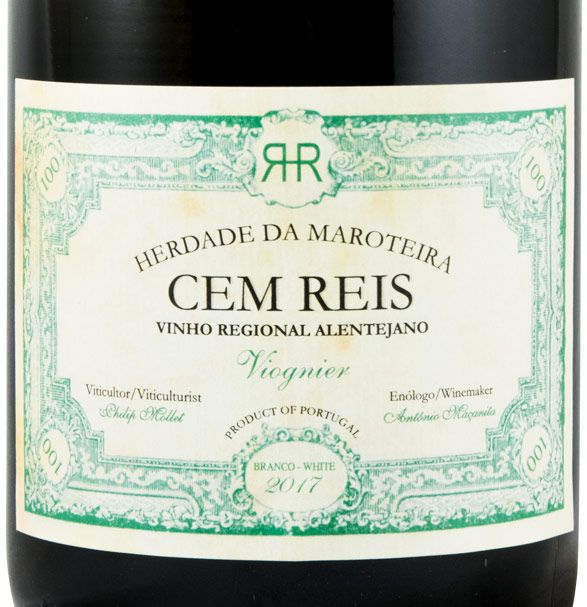 2017 Herdade da Maroteira Cem Reis Viognier branco