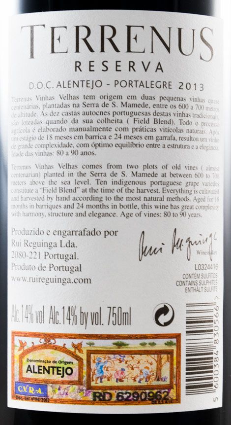 2013 Terrenus Reserva red