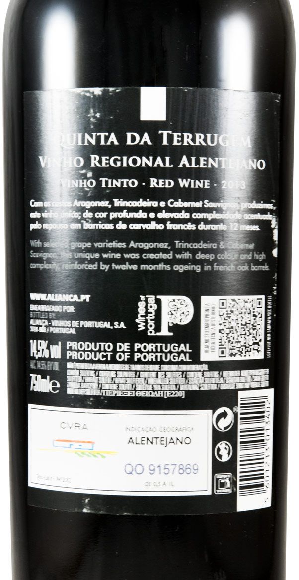 2013 Quinta da Terrugem red