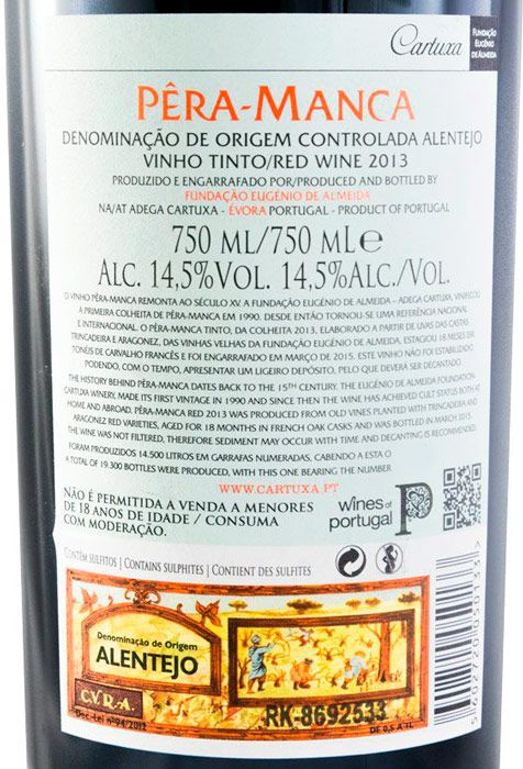 2013 Pêra-Manca tinto