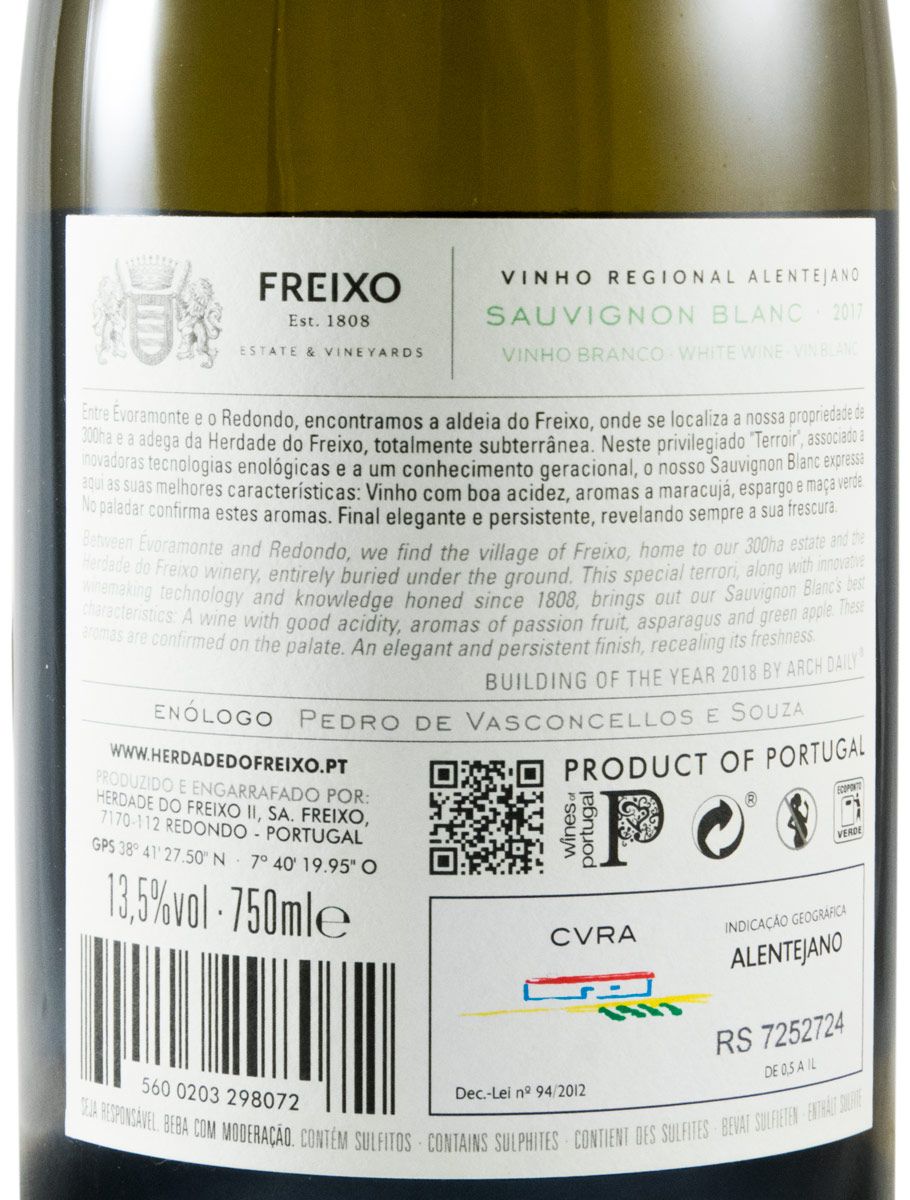 2017 Herdade do Freixo Sauvignon Blanc white