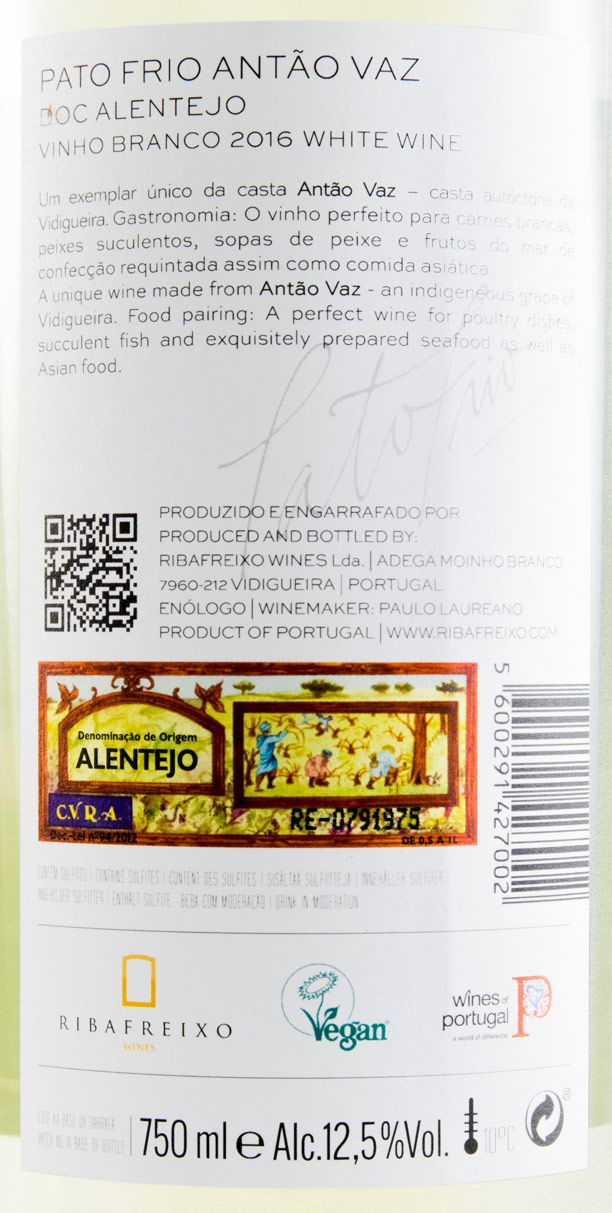 2016 Pato Frio Antão Vaz white