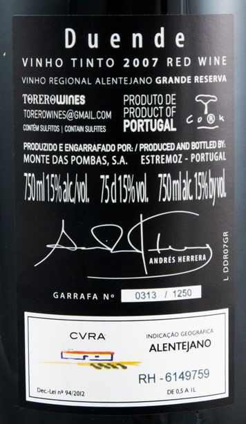 2007 D de Duende Grande Reserva red