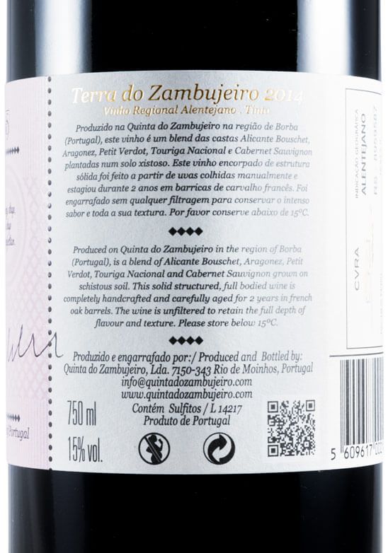 2014 Terra do Zambujeiro tinto