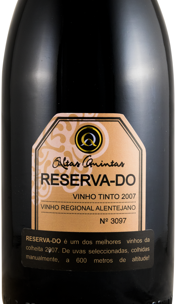 2007 Altas Quintas Reserva-Do red