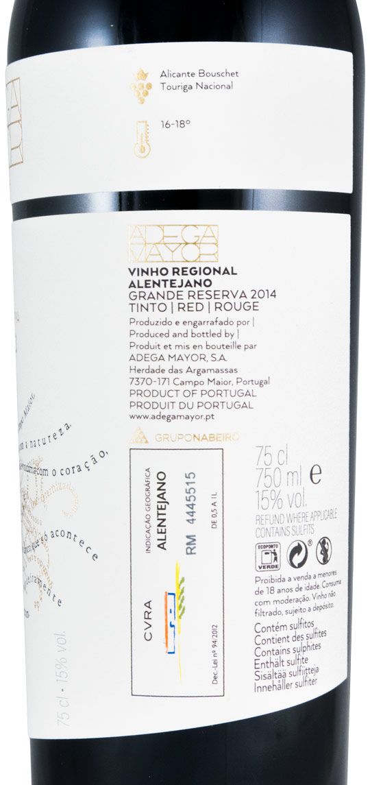 2014 Pai Chão Garrafeira tinto