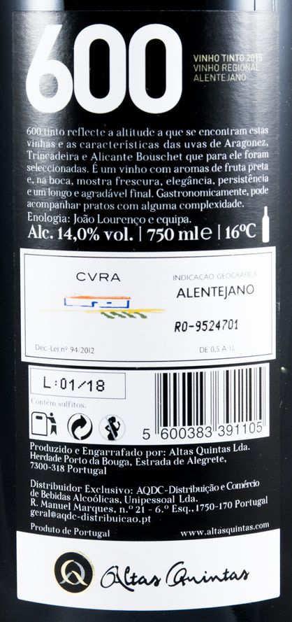 2015 600 Altas Quintas red