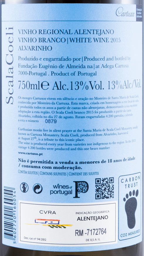 2015 Scala Coeli Alvarinho white