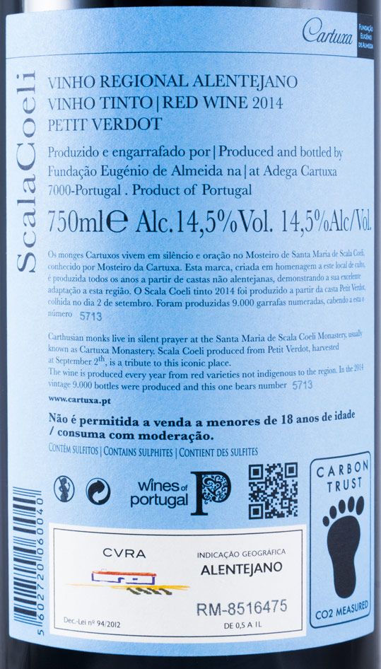 2014 Scala Coeli Petit Verdot red