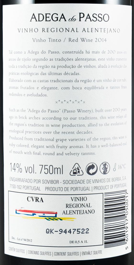 2014 Adega do Passo tinto