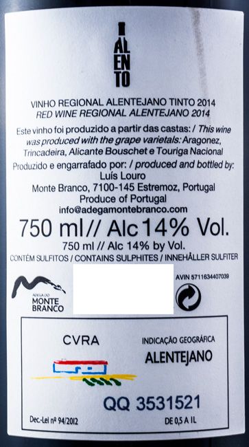 2014 Alento tinto