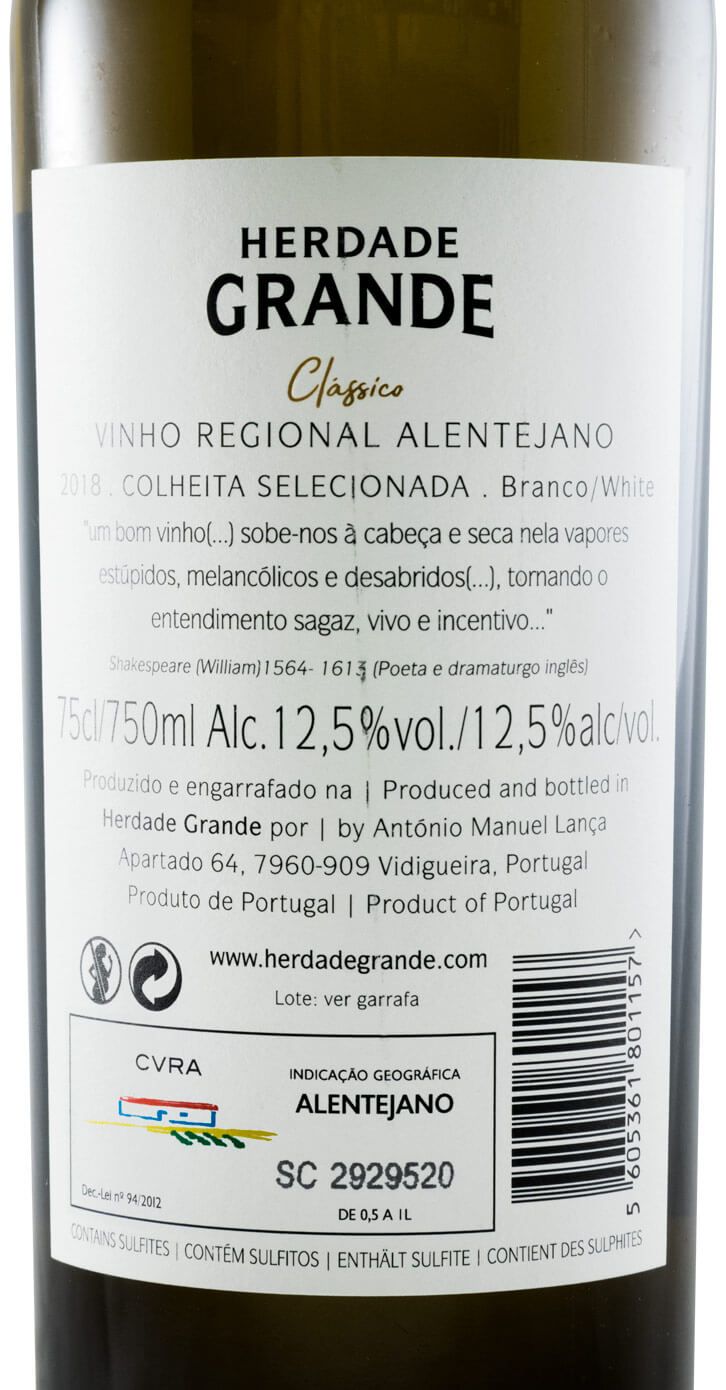 2018 Herdade Grande white