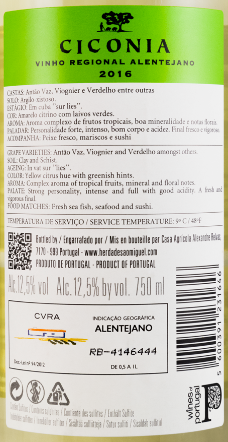 2016 Ciconia branco