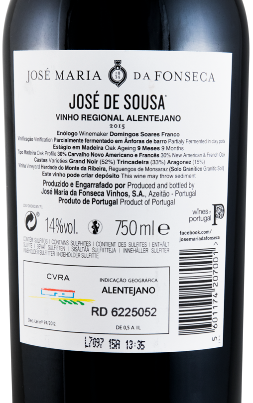 2015 José Maria da Fonseca José de Sousa red