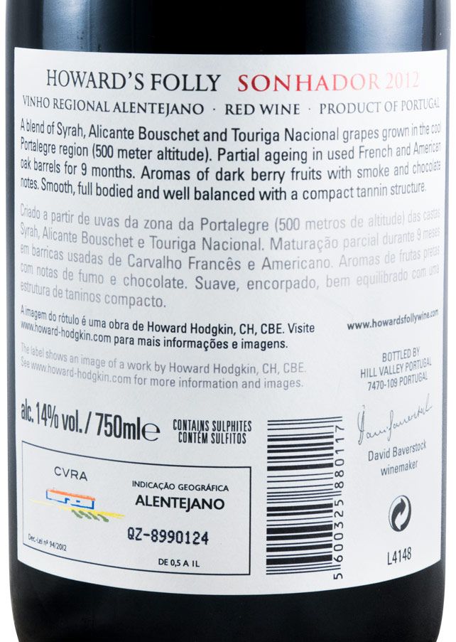 2012 Howard's Folly Sonhador red