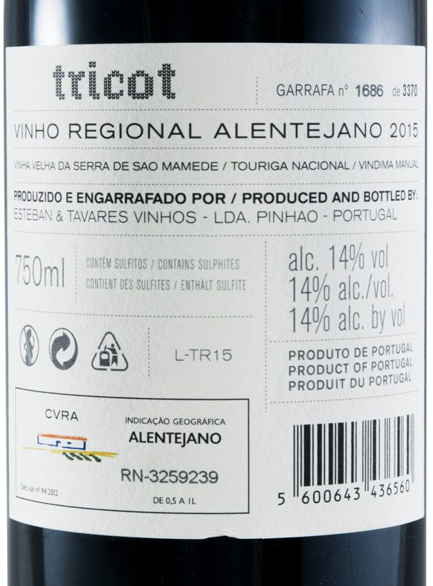 2015 Esteban & Tavares Tricot red