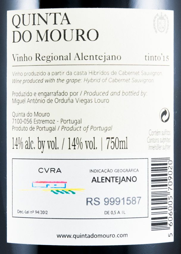 2015 Quinta do Mouro Vinha do Malhó tinto