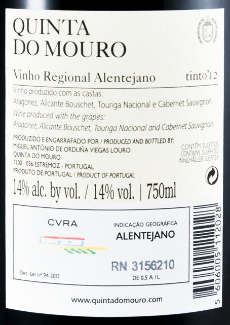 2012 Quinta do Mouro red