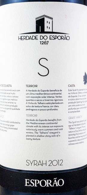 2012 Herdade Herdade Syrah tinto