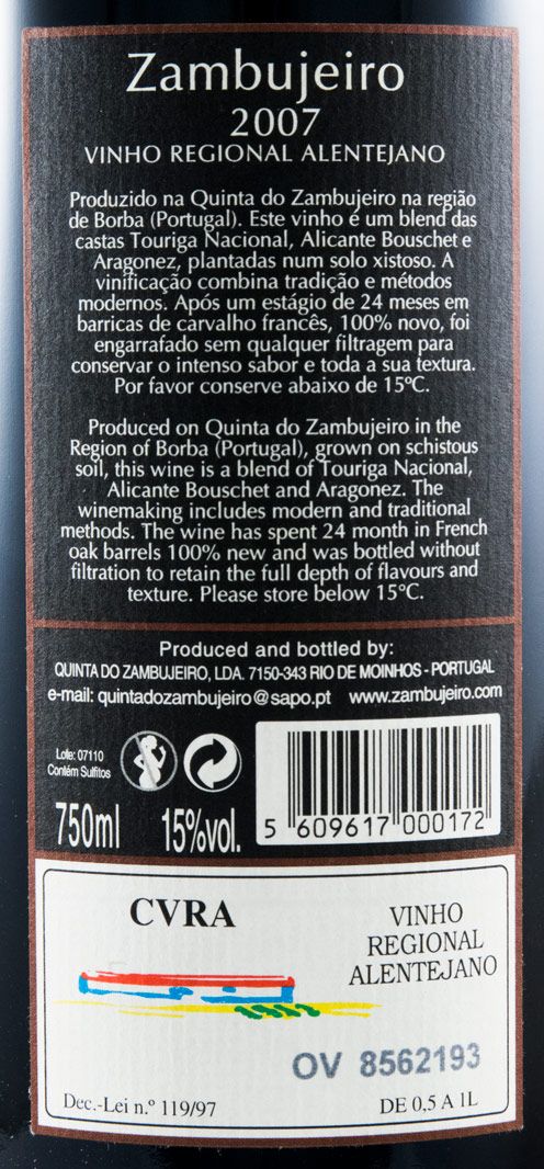 2007 Zambujeiro red