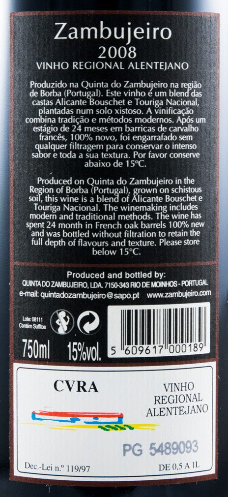 2008 Zambujeiro red
